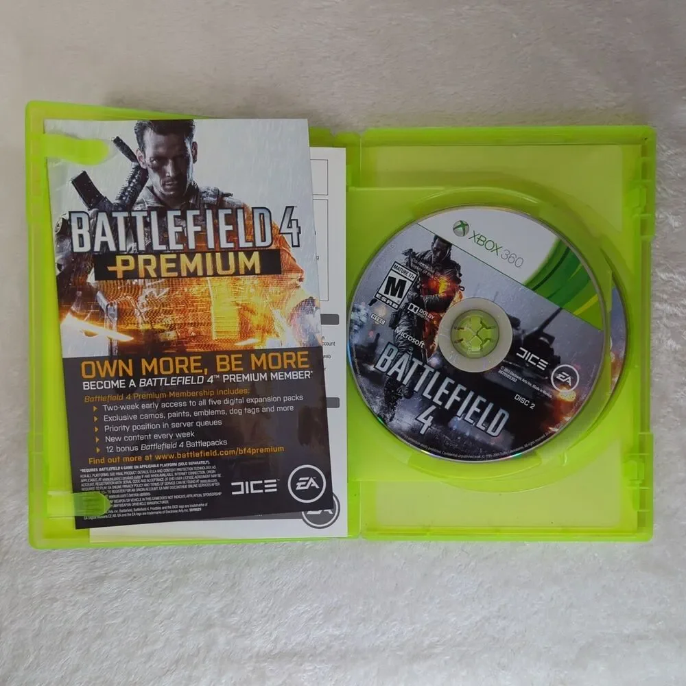 Battlefield 4 ( Microsoft Xbox 360 ) Complete w/Both Disc Manual Tested